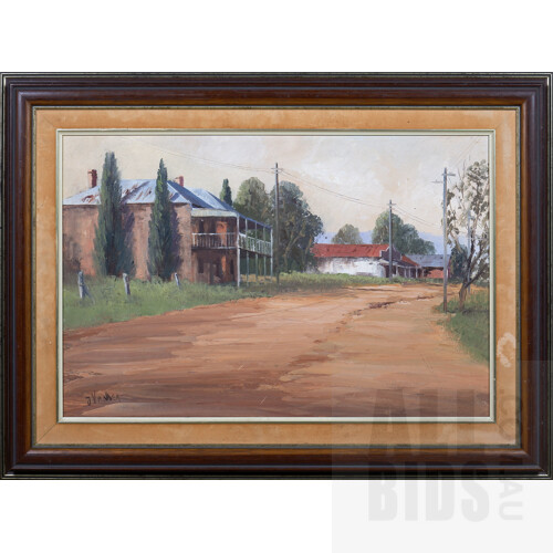 John Vander (born 1945), At Carcoar, Oil on Canvas on Board, 60 x 40 cm