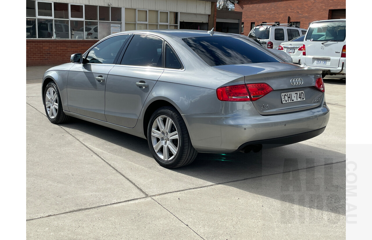 3/2012 Audi A4 2.0 TFSI B8 (8K) MY12 4d Sedan Grey 2.0L