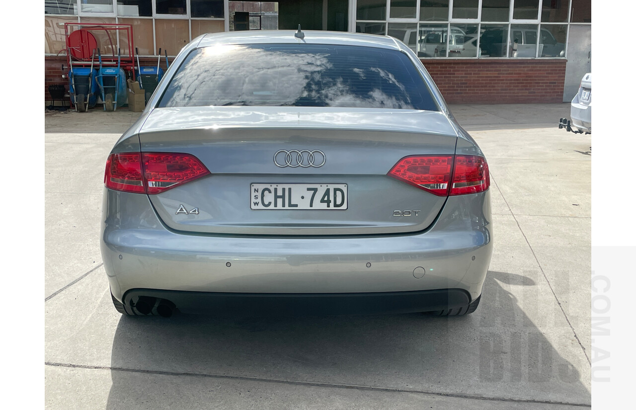 3/2012 Audi A4 2.0 TFSI B8 (8K) MY12 4d Sedan Grey 2.0L