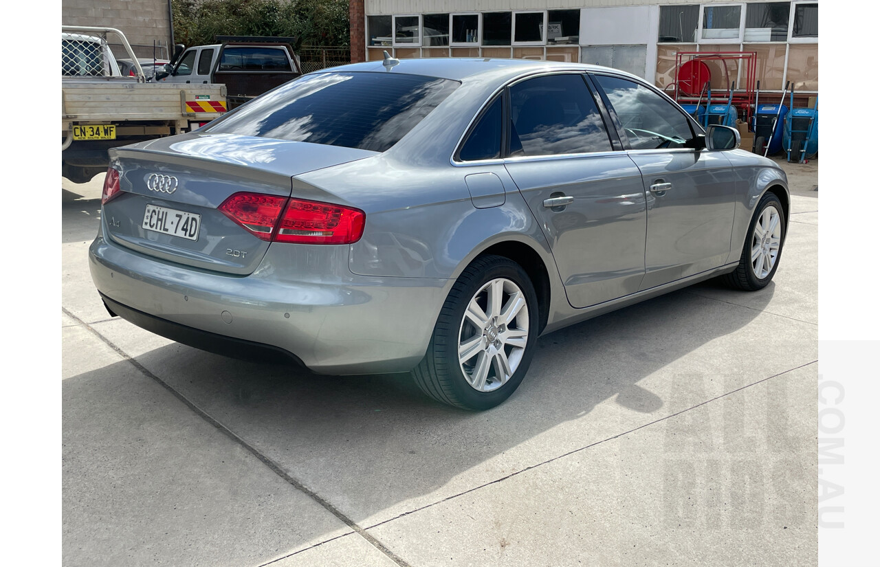 3/2012 Audi A4 2.0 TFSI B8 (8K) MY12 4d Sedan Grey 2.0L