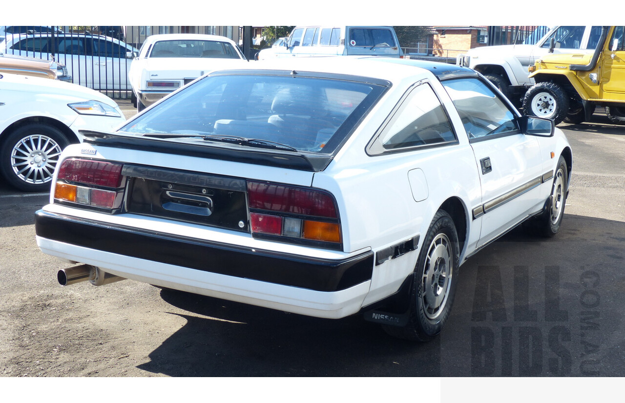 2/1986 Nissan 300 ZX Targa 2d Coupe White 3.0L Turbo