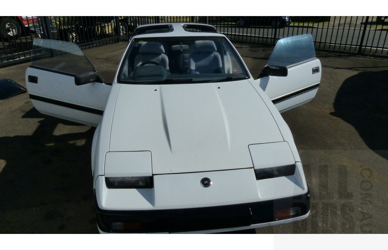 2/1986 Nissan 300 ZX Targa 2d Coupe White 3.0L Turbo