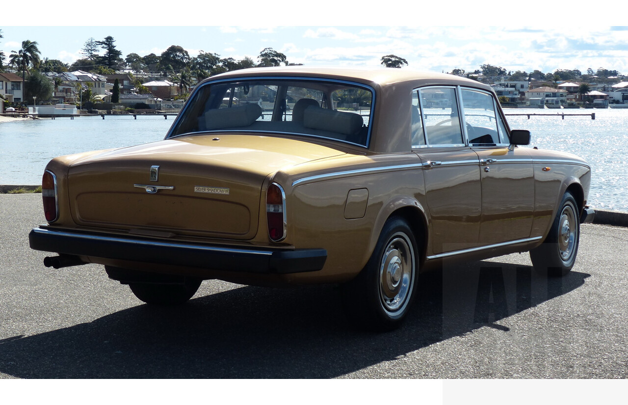 2/1979 Rolls-Royce Silver Shadow II 4d Saloon Gold 6.8L V8