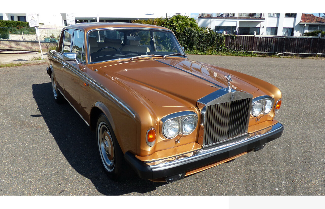 2/1979 Rolls-Royce Silver Shadow II 4d Saloon Gold 6.8L V8