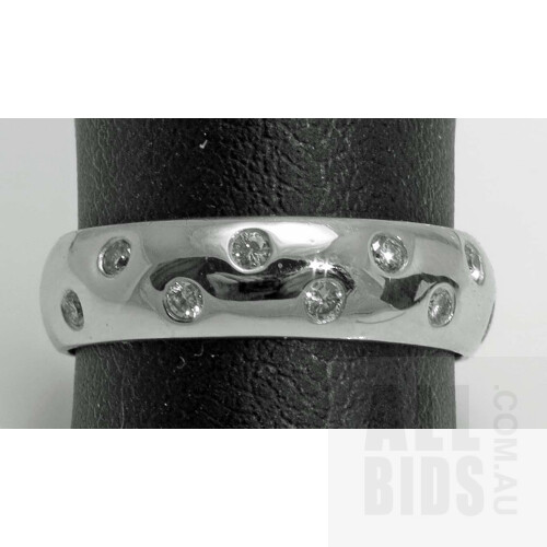 9ct White Gold Diamond-set Ring