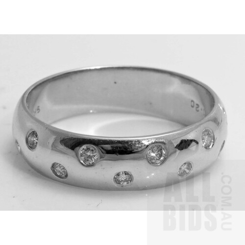 9ct White Gold Diamond-set Ring