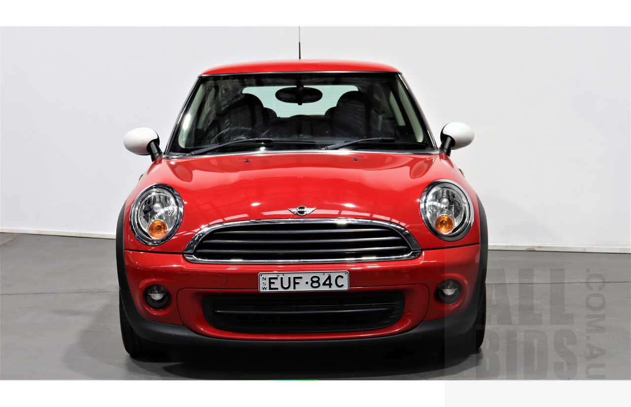 8/2012 Mini Cooper  R56 MY12 2d Hatchback Red 1.6L