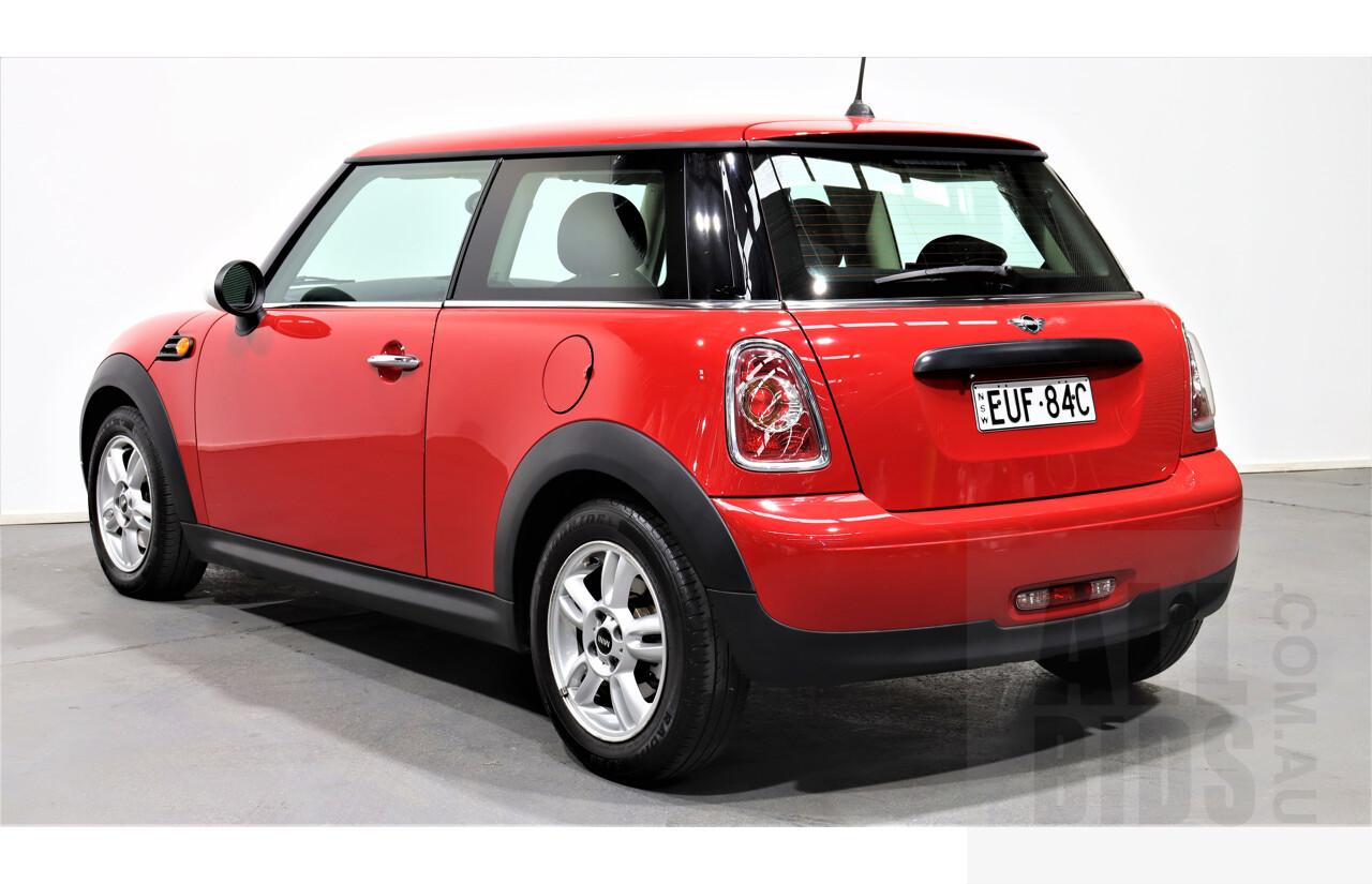 8/2012 Mini Cooper  R56 MY12 2d Hatchback Red 1.6L