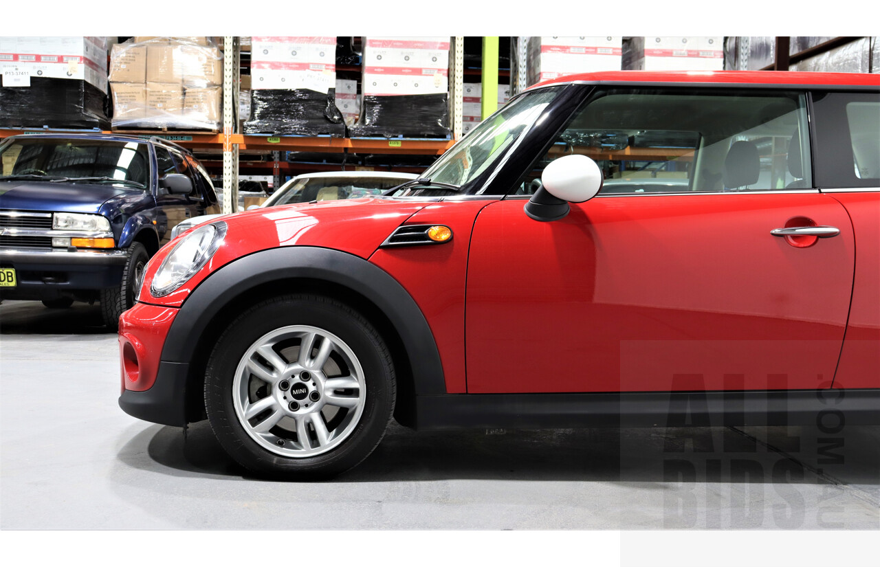 8/2012 Mini Cooper  R56 MY12 2d Hatchback Red 1.6L