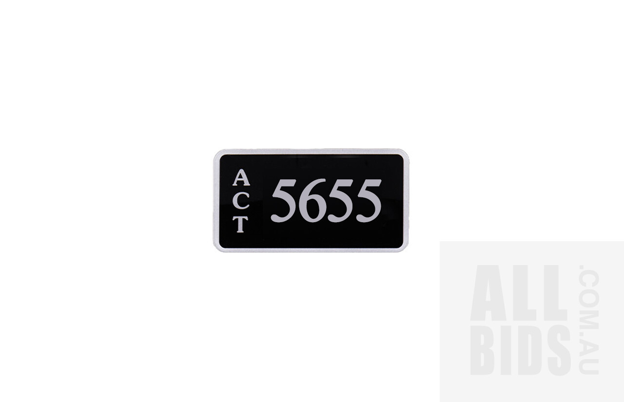 ACT 4-Digit Number Plate - 5655