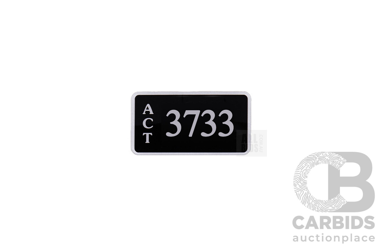 ACT 4-Digit Number Plate - 3733