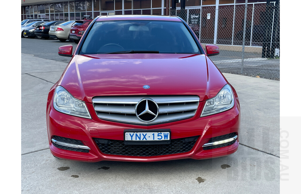 3/2012 Mercedes-Benz C200 CDI BE W204 MY12 4d Sedan Red 2.1L