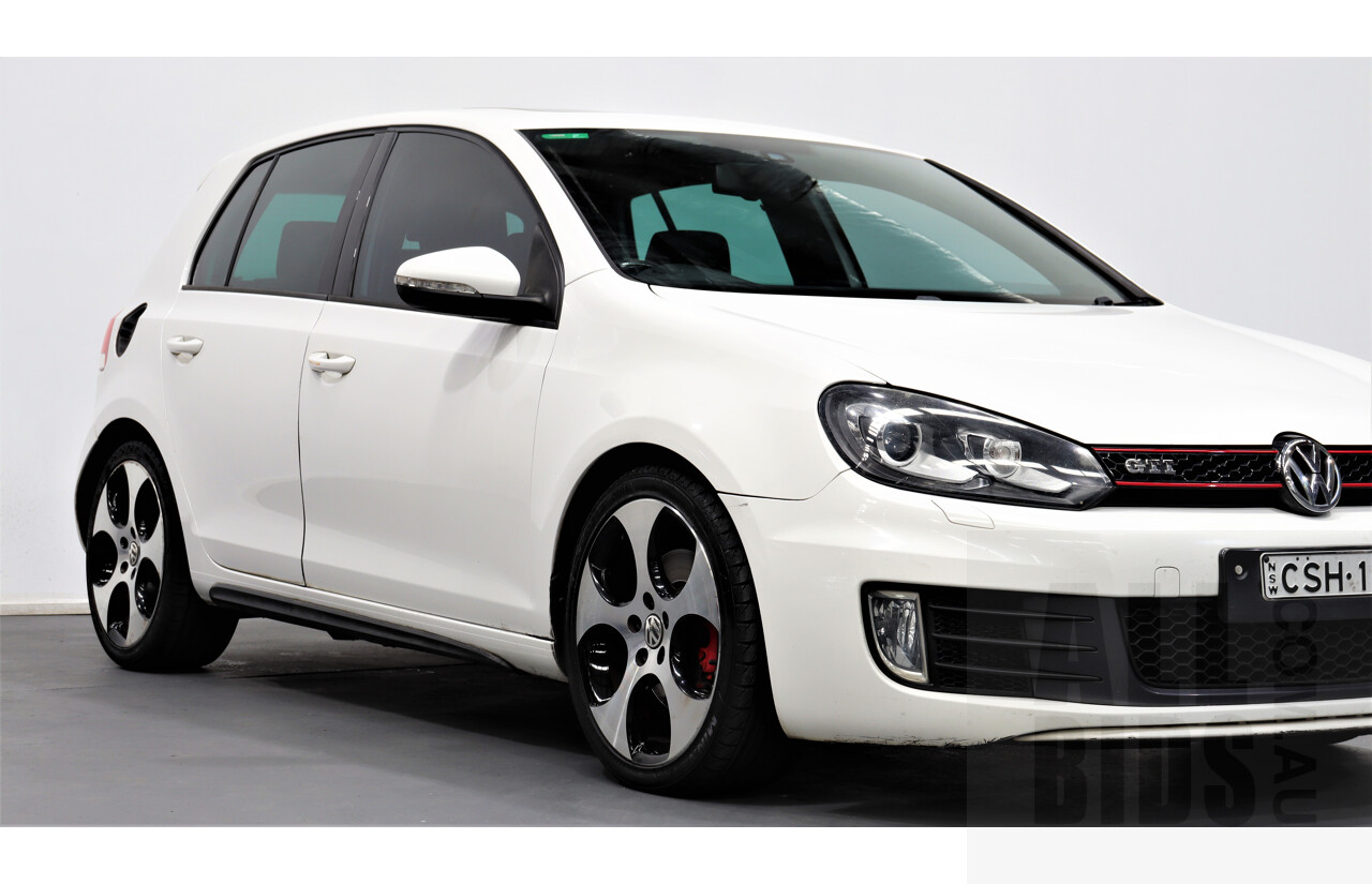 7/2010 Volkswagen Golf GTi 1K MY10 5d Hatchback White 2.0L Turbo