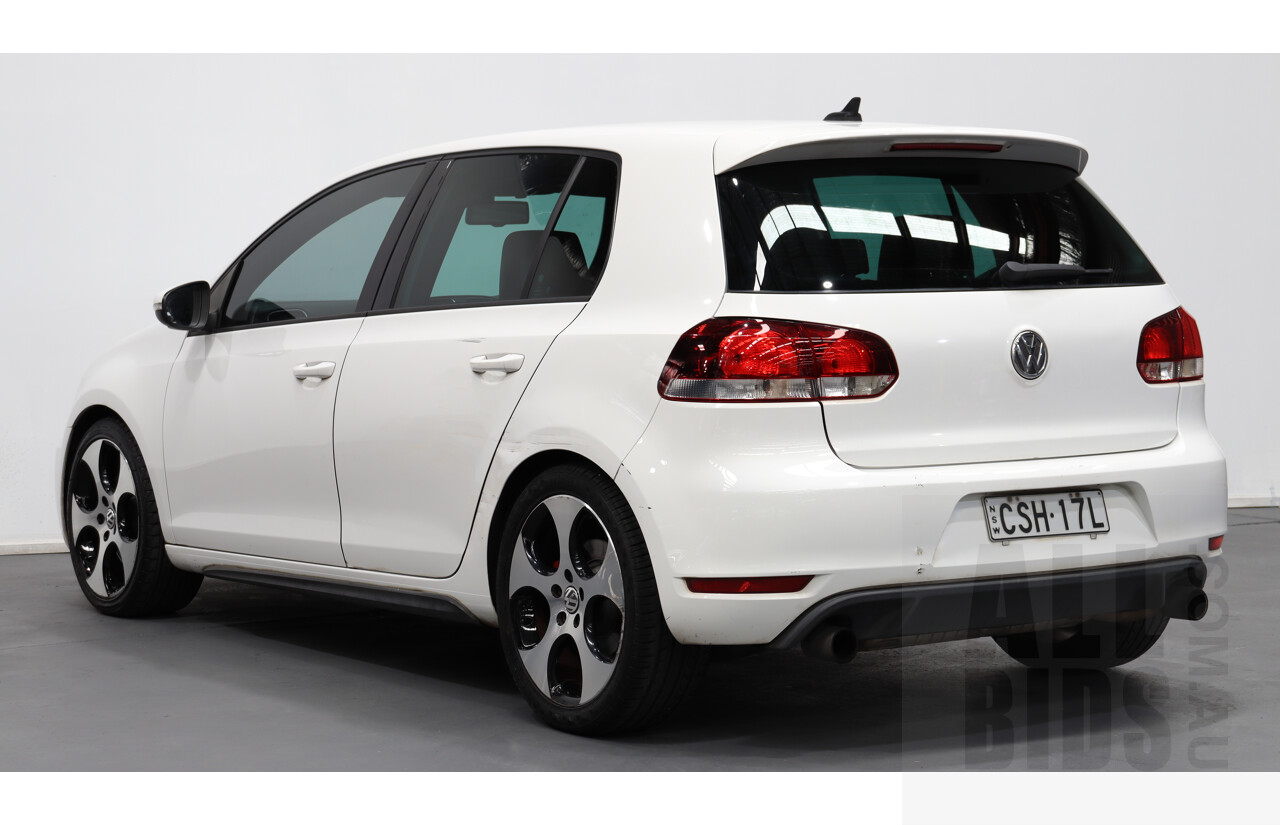 7/2010 Volkswagen Golf GTi 1K MY10 5d Hatchback White 2.0L Turbo