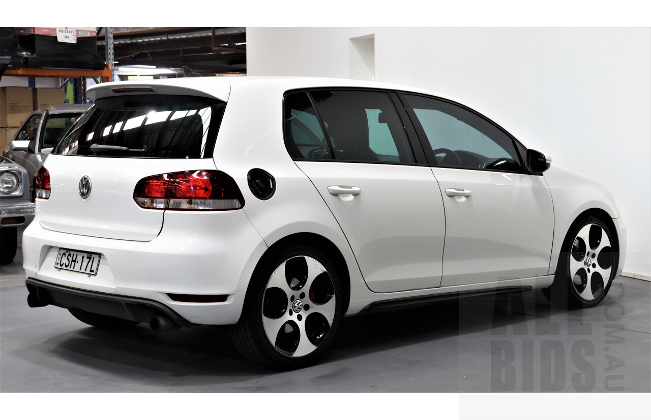 7/2010 Volkswagen Golf GTi 1K MY10 5d Hatchback White 2.0L Turbo