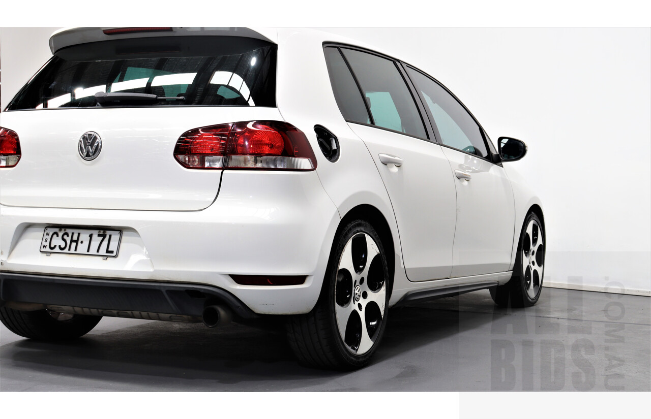 7/2010 Volkswagen Golf GTi 1K MY10 5d Hatchback White 2.0L Turbo