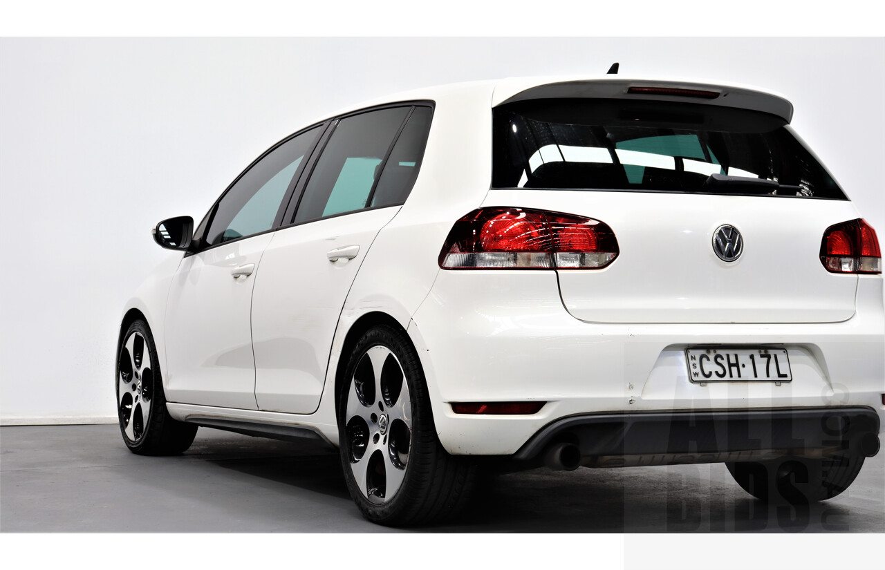 7/2010 Volkswagen Golf GTi 1K MY10 5d Hatchback White 2.0L Turbo