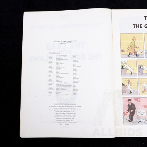 Collection Six Tintin Books Including Tintin and the Picaros, Tintin in Tibet, Prisoners of the Sun and More