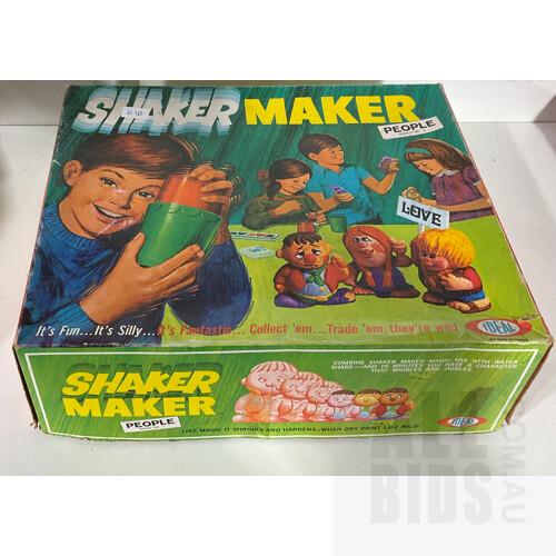 Vintage Toltoy’s Creepy Critters Game in Original Box and Ideal Brand Shaker Maker Activity Set in Original Box