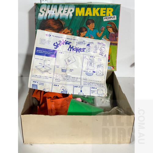 Vintage Toltoy’s Creepy Critters Game in Original Box and Ideal Brand Shaker Maker Activity Set in Original Box