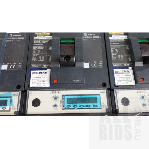 Square D by Schneider Electrical Surge Protection Devices and Circuit Breakers - Lot of 17