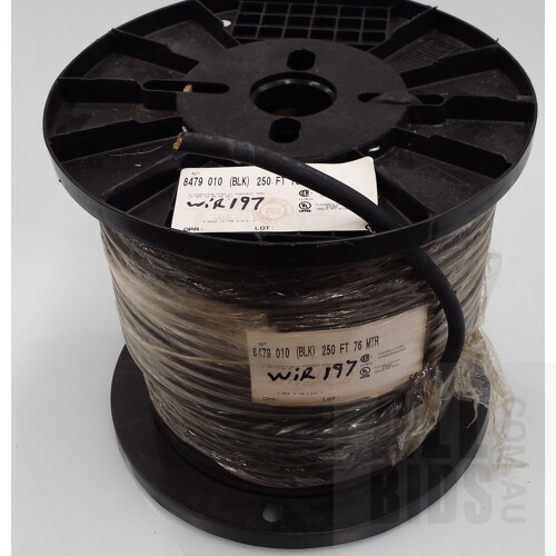 Belden 3 Conductor Portable Cordage 300V Power Cable - 76 Meter Roll -  Brand New