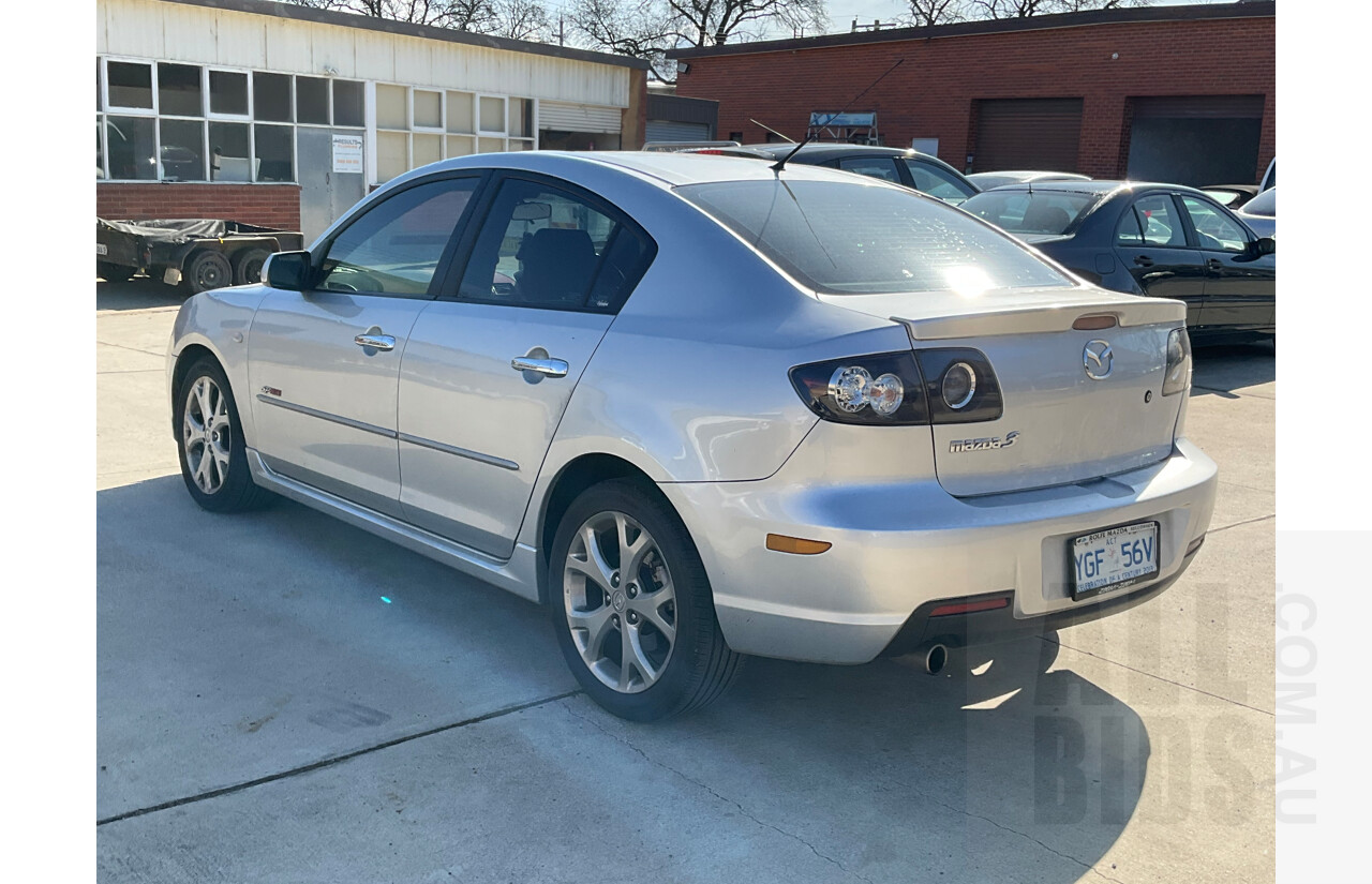 9/2008 Mazda Mazda3 SP23 BK 4d Sedan Silver 2.3L