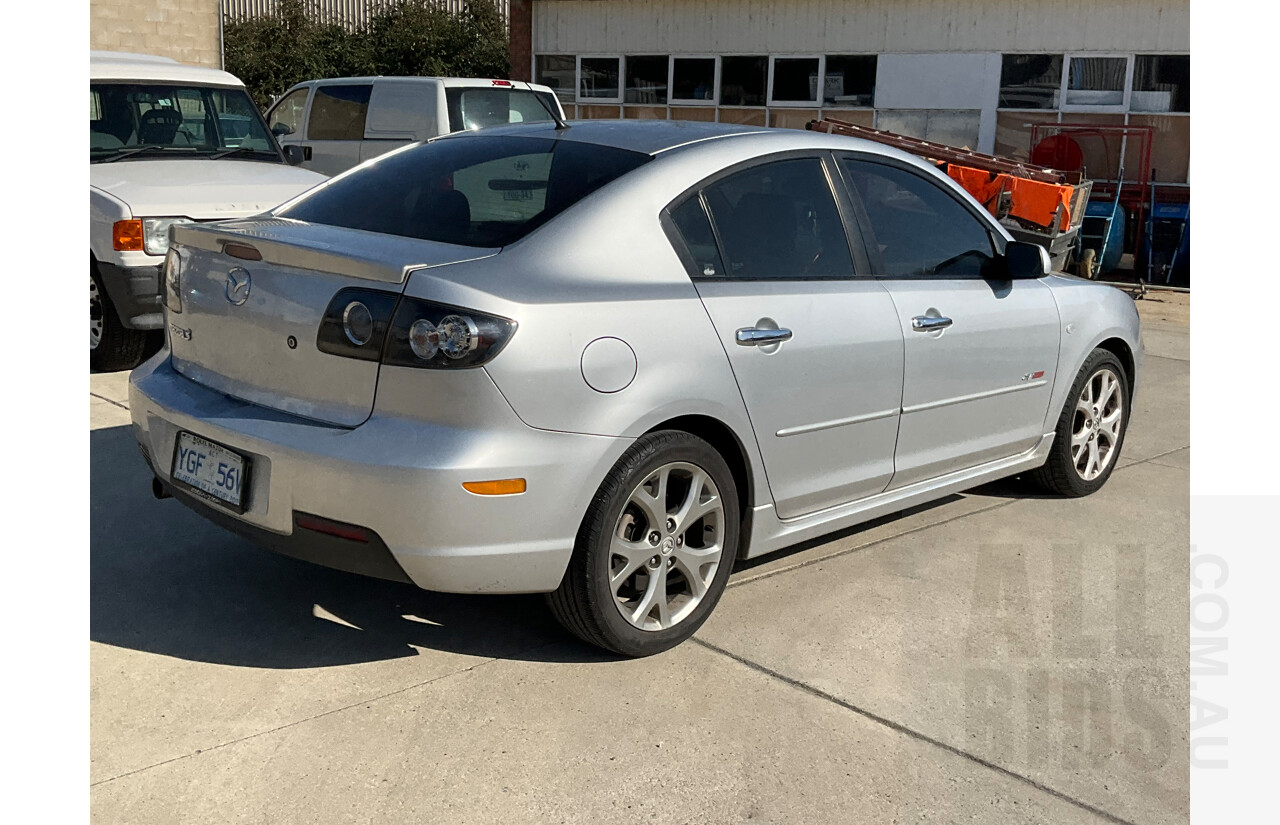 9/2008 Mazda Mazda3 SP23 BK 4d Sedan Silver 2.3L