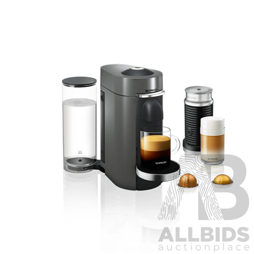 Delonghi (ENV155.TAE) Vertuo Plus Capsule Coffee Machine and Aeroccino - ORP $359.00