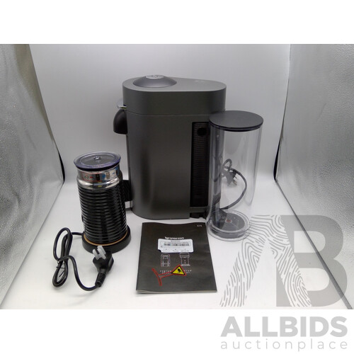 Delonghi (ENV155.TAE) Vertuo Plus Capsule Coffee Machine and Aeroccino - ORP $359.00