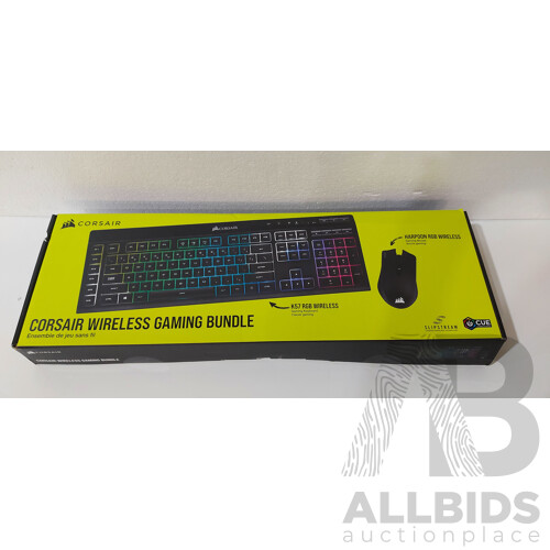 Bulk Gaming Bundles - Corsair Wireless Gaming & Adventure 202 Gaming Bundle - Lot of 2 - ORP $419.99