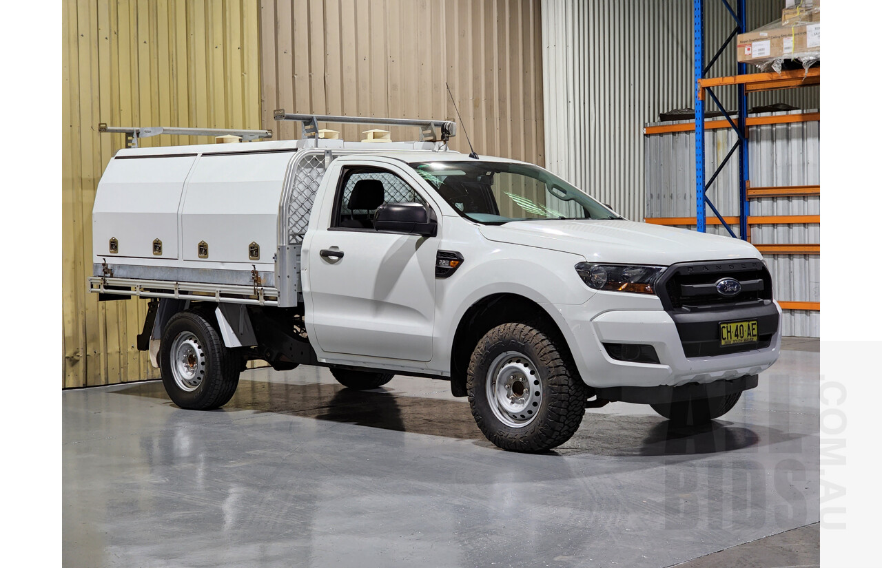 4/2016 Ford Ranger XL 2.2 Hi-Rider (4x2) PX MKII C/Chas White 2.2L Turbo Diesel