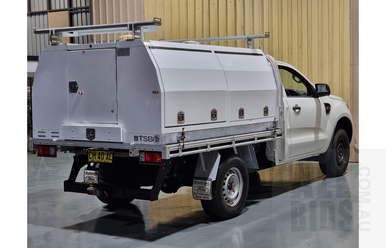4/2016 Ford Ranger XL 2.2 Hi-Rider (4x2) PX MKII C/Chas White 2.2L Turbo Diesel