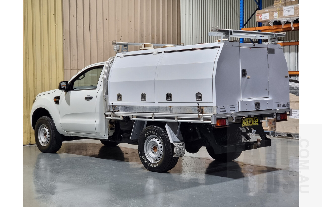 4/2016 Ford Ranger XL 2.2 Hi-Rider (4x2) PX MKII C/Chas White 2.2L Turbo Diesel