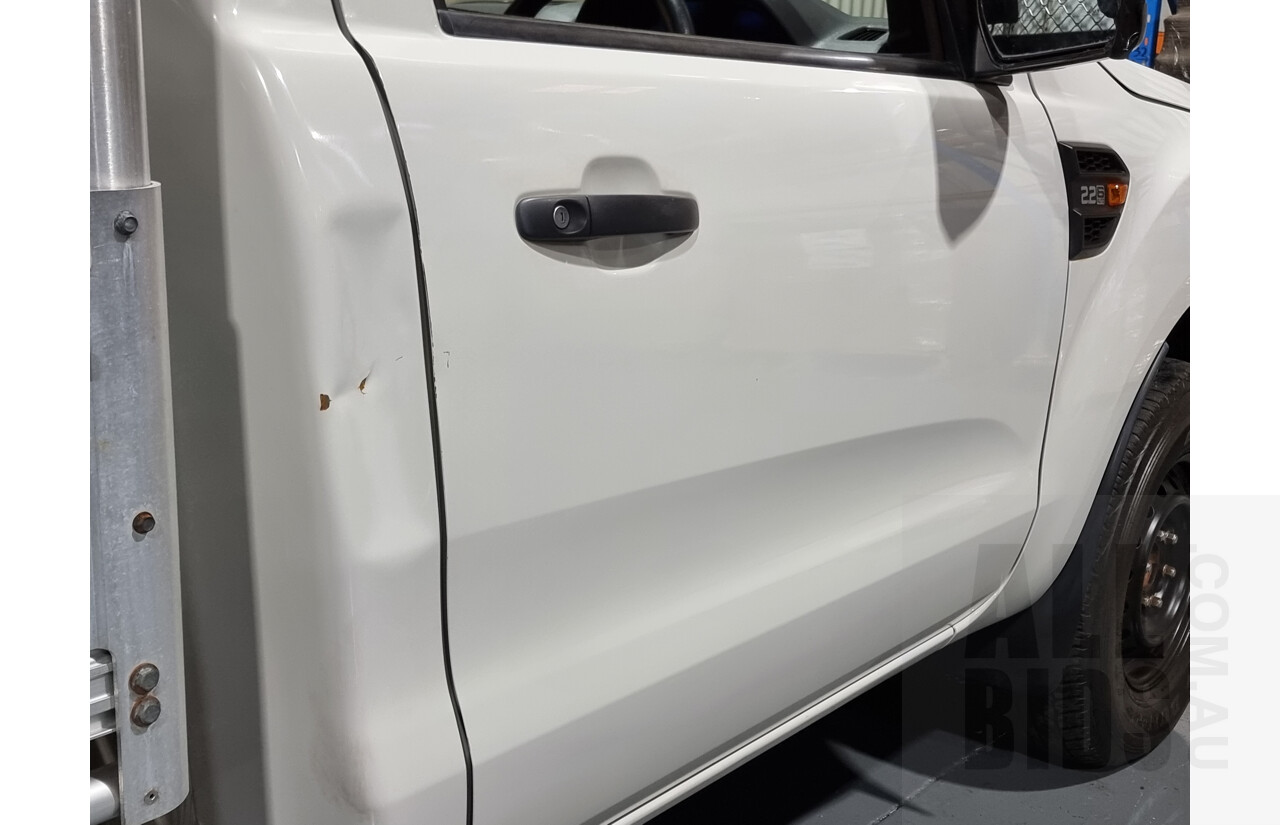 4/2016 Ford Ranger XL 2.2 Hi-Rider (4x2) PX MKII C/Chas White 2.2L Turbo Diesel