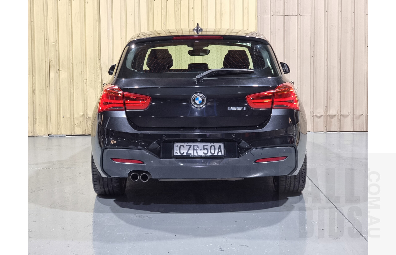 7/2015 Bmw 125i M-Sport F20 LCI MY15 5d Hatchback Black 2.0L Turbo