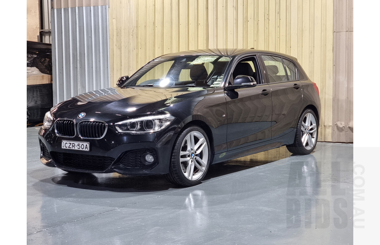 7/2015 Bmw 125i M-Sport F20 LCI MY15 5d Hatchback Black 2.0L Turbo