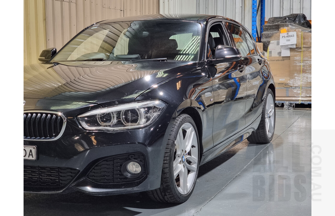 7/2015 Bmw 125i M-Sport F20 LCI MY15 5d Hatchback Black 2.0L Turbo