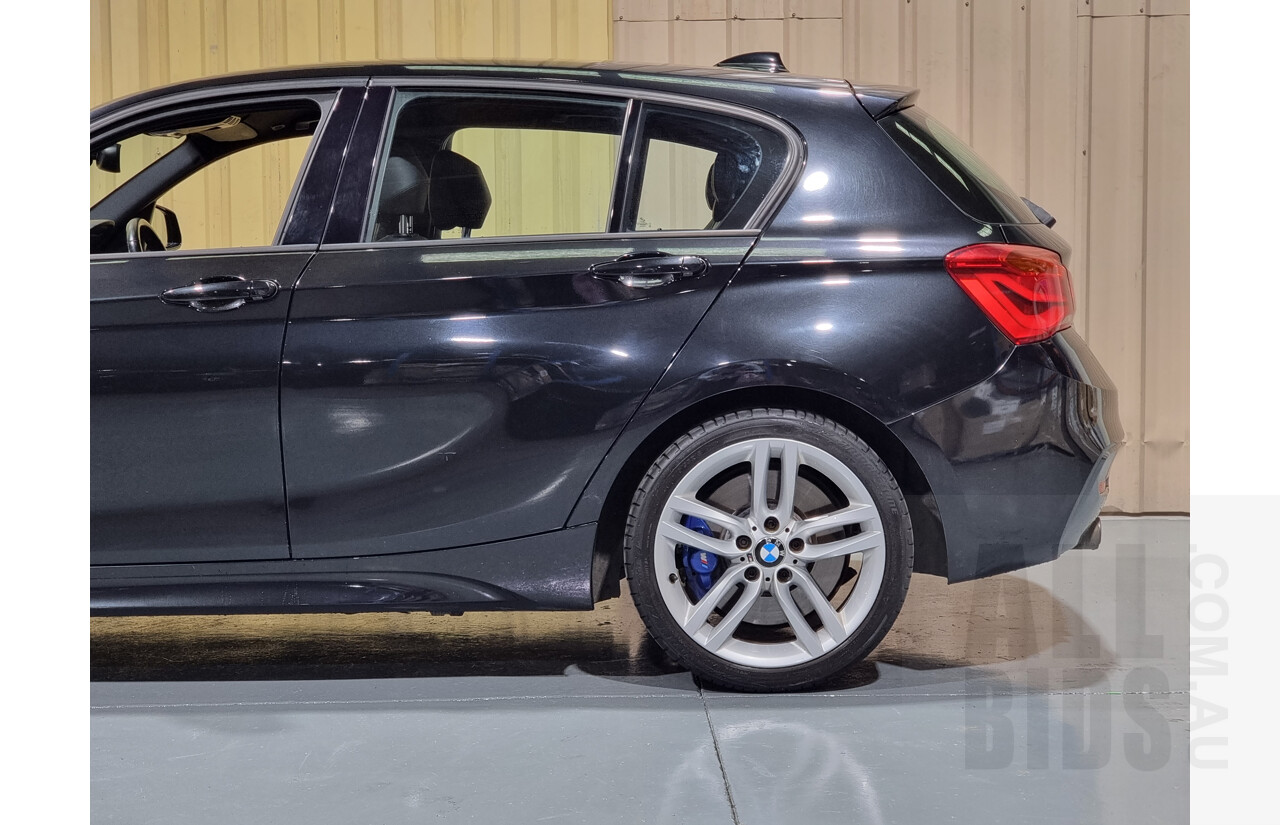 7/2015 Bmw 125i M-Sport F20 LCI MY15 5d Hatchback Black 2.0L Turbo