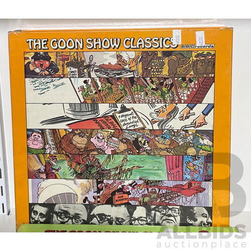 Two Vinyl LP Box Sets of the Goon Show Classics for the BBC - Best of Volume 1 and Volume 2, 11 Records in Total