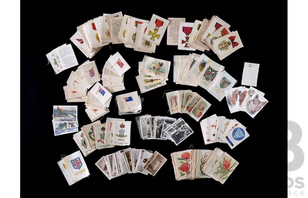Large Collection Antique Cigarette Cards of Mostly Australian Interest Including Wills Dogs Series, Vice Regal Medals Series and More