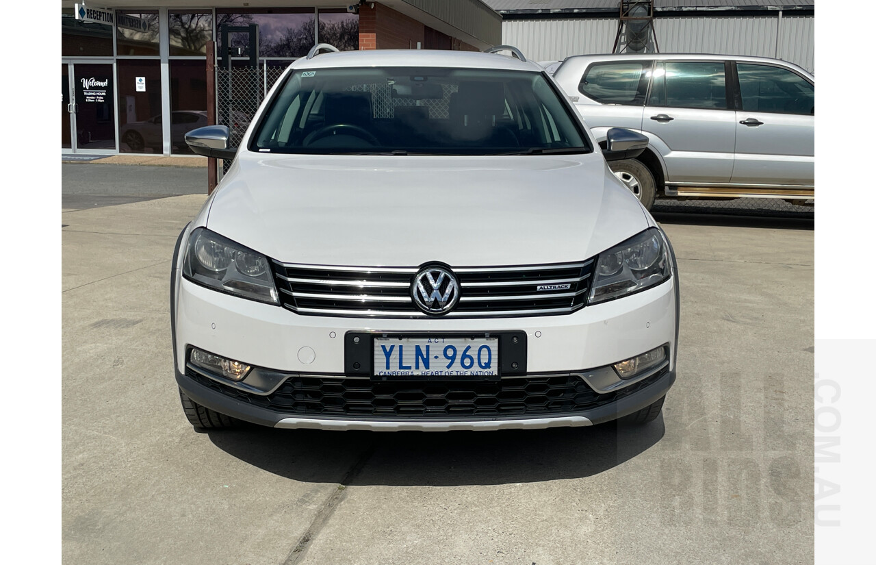 2/2014 Volkswagen Passat Alltrack 3C MY14 4d Wagon White 2.0L