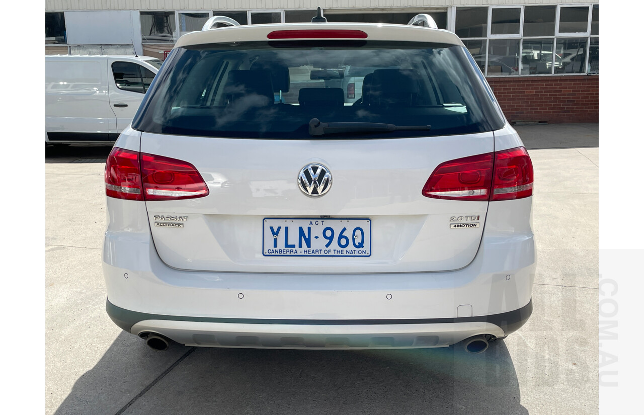 2/2014 Volkswagen Passat Alltrack 3C MY14 4d Wagon White 2.0L