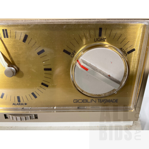 Vintage Goblin Teasmade Teamaker With Alarm Clock - Model 854 - Made in the U.K
