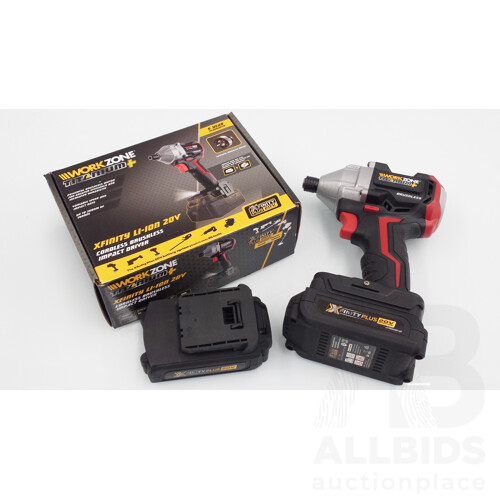 Workzone Titanium+ 20V Cordless Brushless Impact Driver