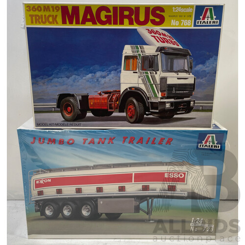 Italeri Model Kits Truck and Trailer - Brand New