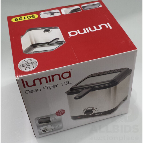 Lumina 1.5 Litre Watt Deep Fryer - New