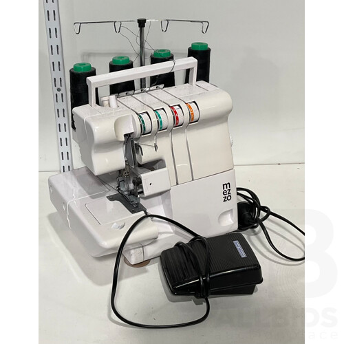 Mezzo Overlocker With Foot Pedal and Electric Cable for Plug Outlet - Model Number MD11417