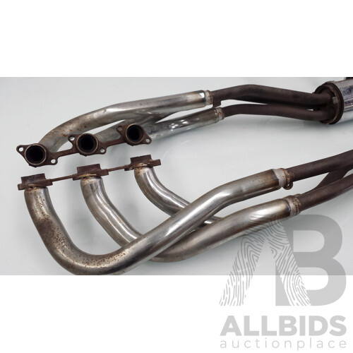 Sankei Motorcycle Exhaust System With Headers for Honda Six Cylinder GL1500cc Motorcycle and Crash Bar