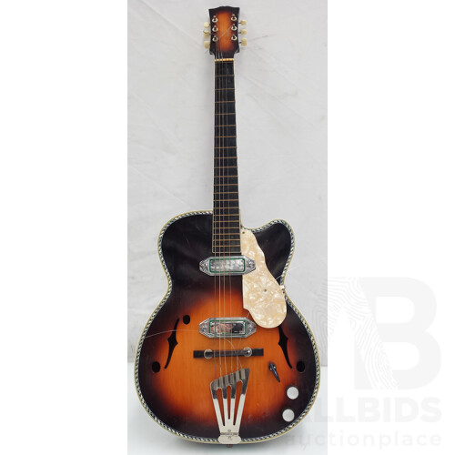 Guyatone Six String Hollow Body Electric Guitar
